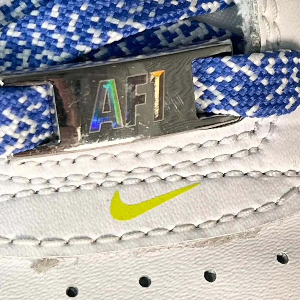 Nike Air Force 1 Low LV8 Sneakers Holographic White Big Kids Youth 4.5 / Women 6